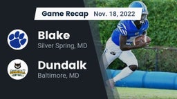 Recap: Blake  vs. Dundalk  2022