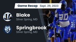 Recap: Blake  vs. Springbrook  2023