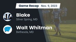 Recap: Blake  vs. Walt Whitman  2023