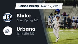 Recap: Blake  vs. Urbana  2023