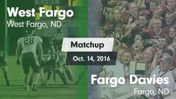 Matchup: West Fargo vs. Fargo Davies  2016