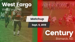 Matchup: West Fargo vs. Century  2019