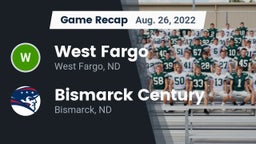 Recap: West Fargo  vs. Bismarck Century  2022