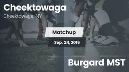 Matchup: Cheektowaga vs. Burgard MST 2016