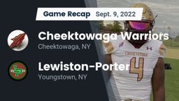Recap: Cheektowaga Warriors vs. Lewiston-Porter  2022