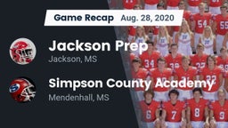 Recap: Jackson Prep  vs. Simpson County Academy 2020