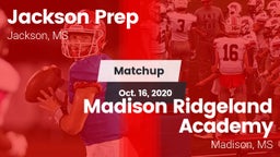 Matchup: Jackson Prep vs. Madison Ridgeland Academy 2020
