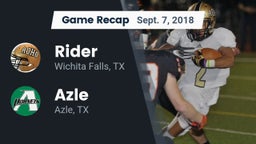 Recap: Rider  vs. Azle  2018