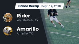 Recap: Rider  vs. Amarillo  2018