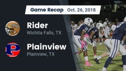 Recap: Rider  vs. Plainview  2018