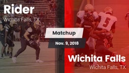Matchup: Rider  vs. Wichita Falls  2018