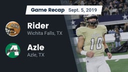 Recap: Rider  vs. Azle  2019