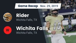 Recap: Rider  vs. Wichita Falls  2019