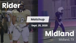 Matchup: Rider  vs. Midland  2020