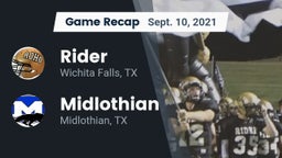 Recap: Rider  vs. Midlothian  2021