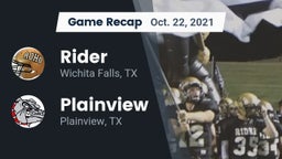 Recap: Rider  vs. Plainview  2021