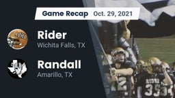 Recap: Rider  vs. Randall  2021