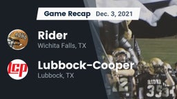 Recap: Rider  vs. Lubbock-Cooper  2021