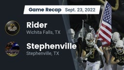 Recap: Rider  vs. Stephenville  2022