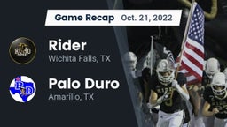 Recap: Rider  vs. Palo Duro  2022
