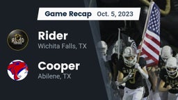 Recap: Rider  vs. Cooper  2023
