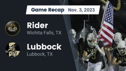 Recap: Rider  vs. Lubbock  2023