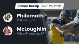 Recap: Philomath  vs. McLoughlin  2019