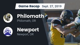 Recap: Philomath  vs. Newport  2019