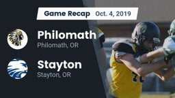 Recap: Philomath  vs. Stayton  2019