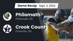 Recap: Philomath  vs. Crook County  2022