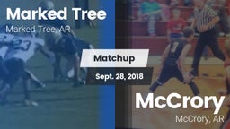 Matchup: Marked Tree vs. McCrory  2018