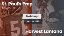 Matchup: St. Paul's Prep vs. Harvest Lantana 2020