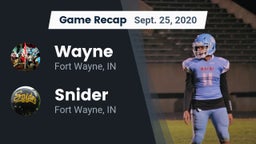 Recap: Wayne  vs. Snider  2020