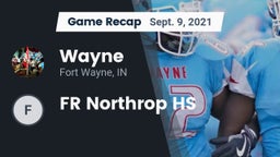 Recap: Wayne  vs. FR Northrop HS 2021