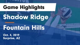 Shadow Ridge  vs Fountain Hills  Game Highlights - Oct. 4, 2019