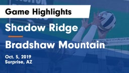 Shadow Ridge  vs Bradshaw Mountain  Game Highlights - Oct. 5, 2019