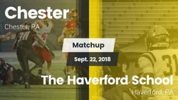 Matchup: Chester vs. The Haverford School 2018