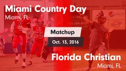 Matchup: Miami Country Day vs. Florida Christian  2016