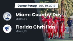 Recap: Miami Country Day  vs. Florida Christian  2019