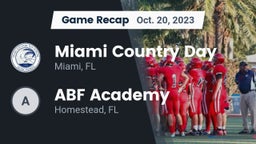 Recap: Miami Country Day  vs. ABF Academy 2023