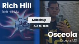 Matchup: Rich Hill vs. Osceola  2020