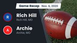 Recap: Rich Hill  vs. Archie  2020