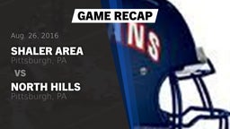 Recap: Shaler Area  vs. North Hills  2016