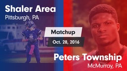 Matchup: Shaler Area vs. Peters Township  2016