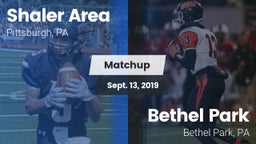 Matchup: Shaler Area vs. Bethel Park  2019