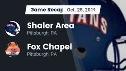Recap: Shaler Area  vs. Fox Chapel  2019
