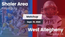 Matchup: Shaler Area vs. West Allegheny  2020