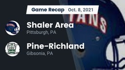 Recap: Shaler Area  vs. Pine-Richland  2021