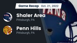 Recap: Shaler Area  vs. Penn Hills  2022