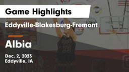 Eddyville-Blakesburg-Fremont vs Albia  Game Highlights - Dec. 2, 2023